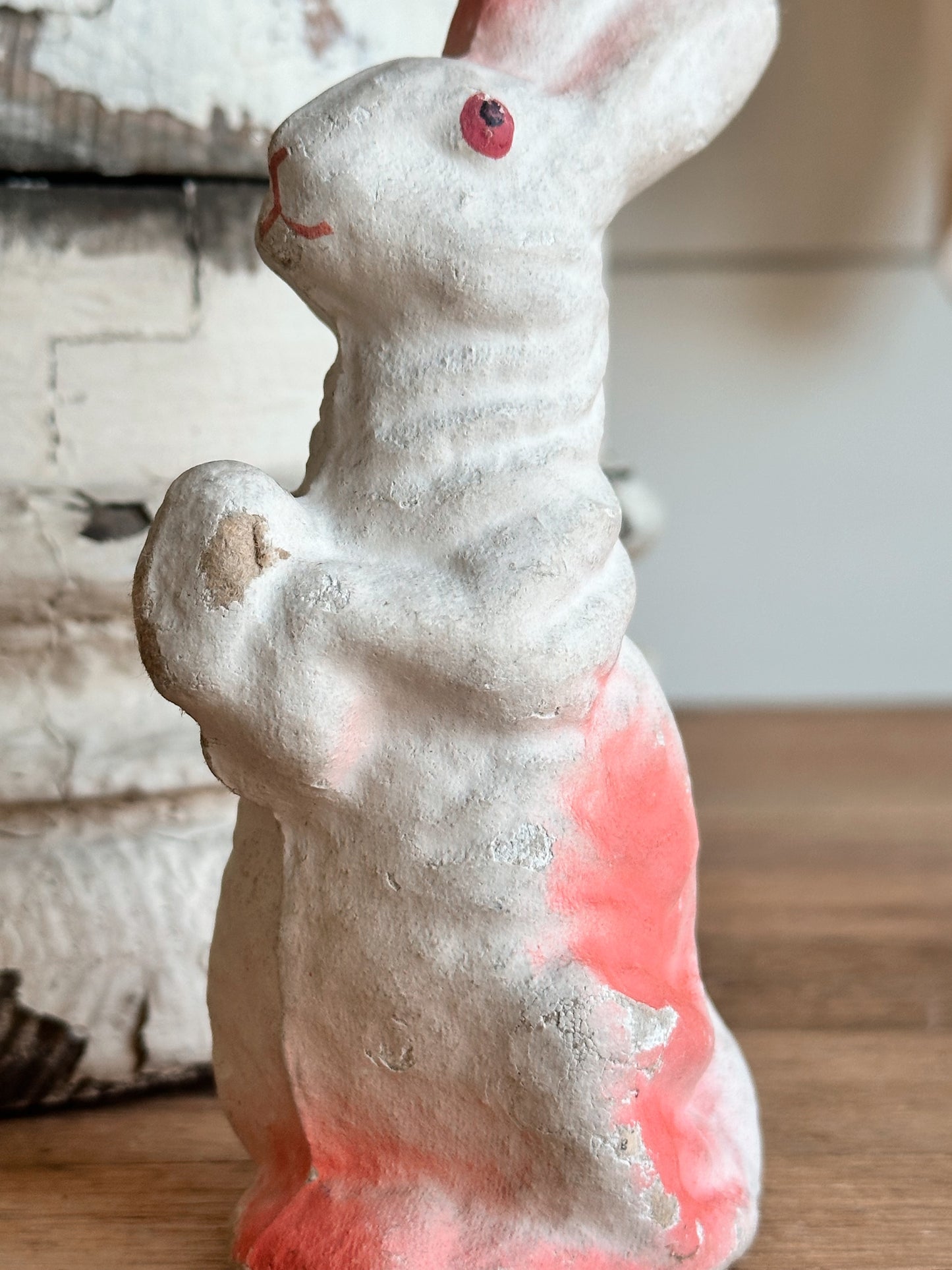 Vintage Paper Mache Bunny