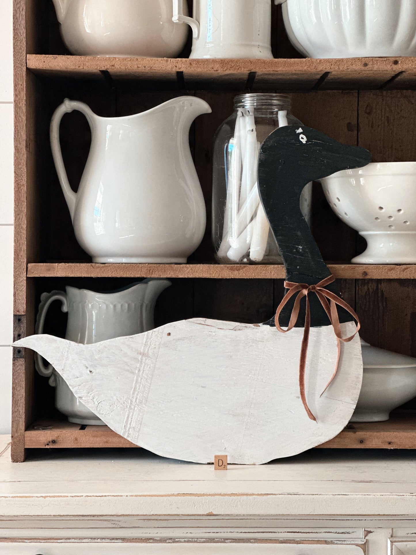 Vintage Wood Goose Decoy