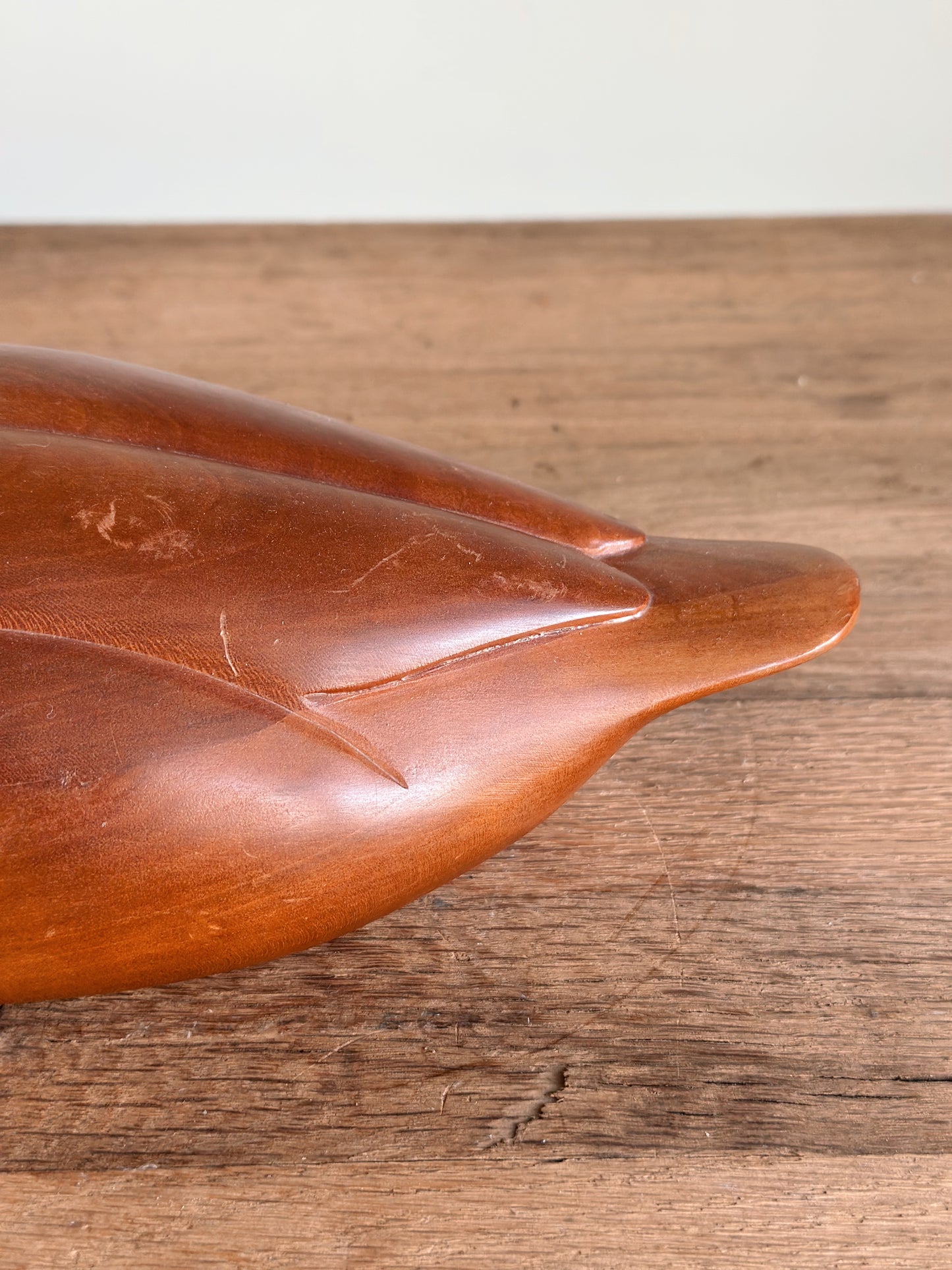 Vintage Carved Wood Duck