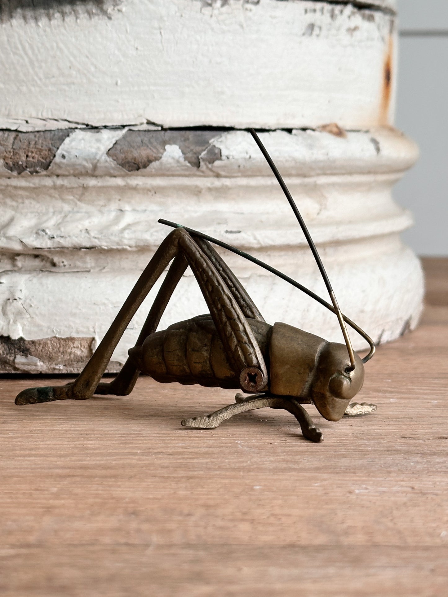 Vintage Brass Grasshopper