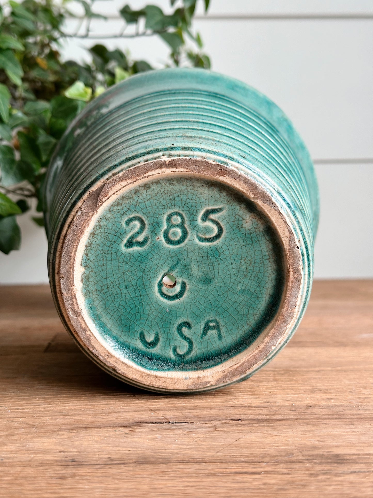 Vintage Ribbed USA Planter