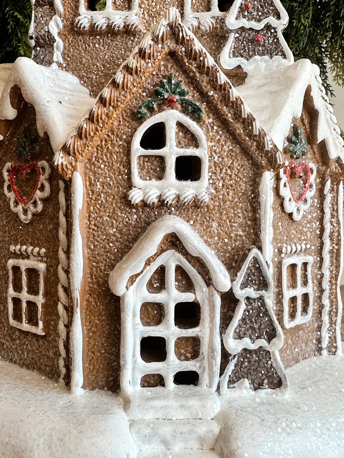 Sugared Light Up Gingerbread Mansion