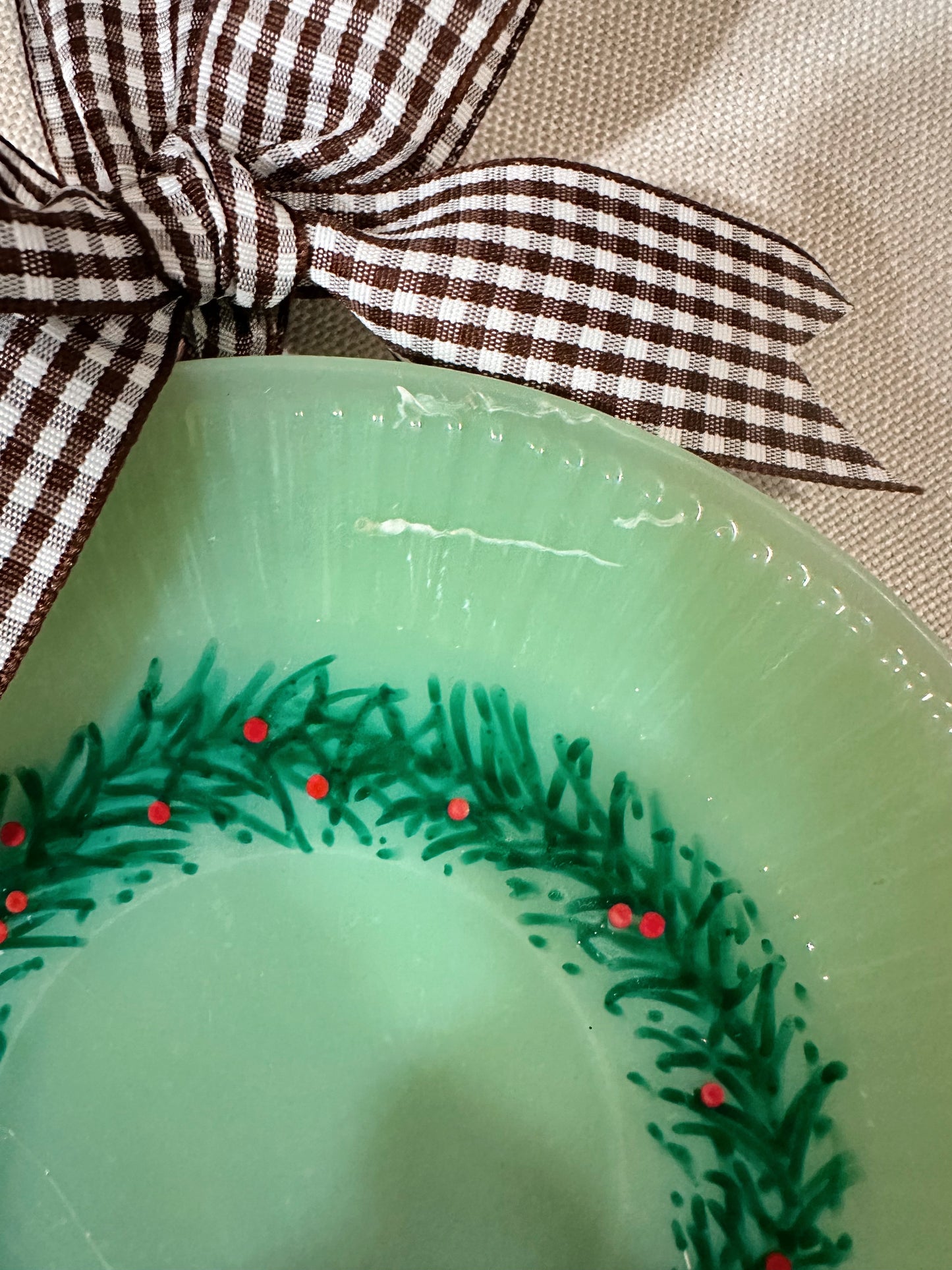 Hand Painted Vintage Jadeite