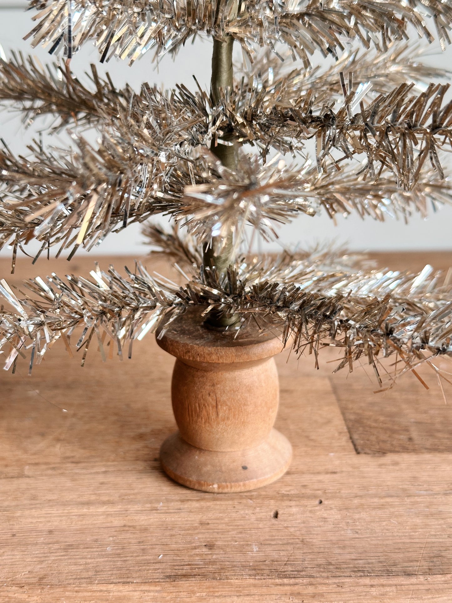Vintage Spool Tinsel Tree