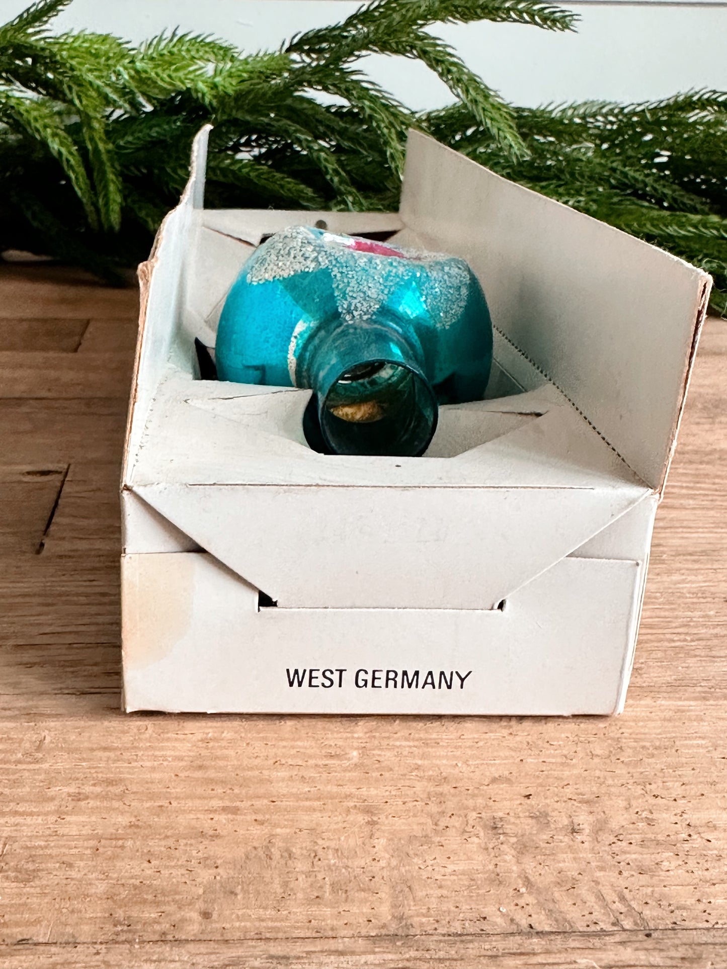 Vintage Glass Tree Topper (West Germany)