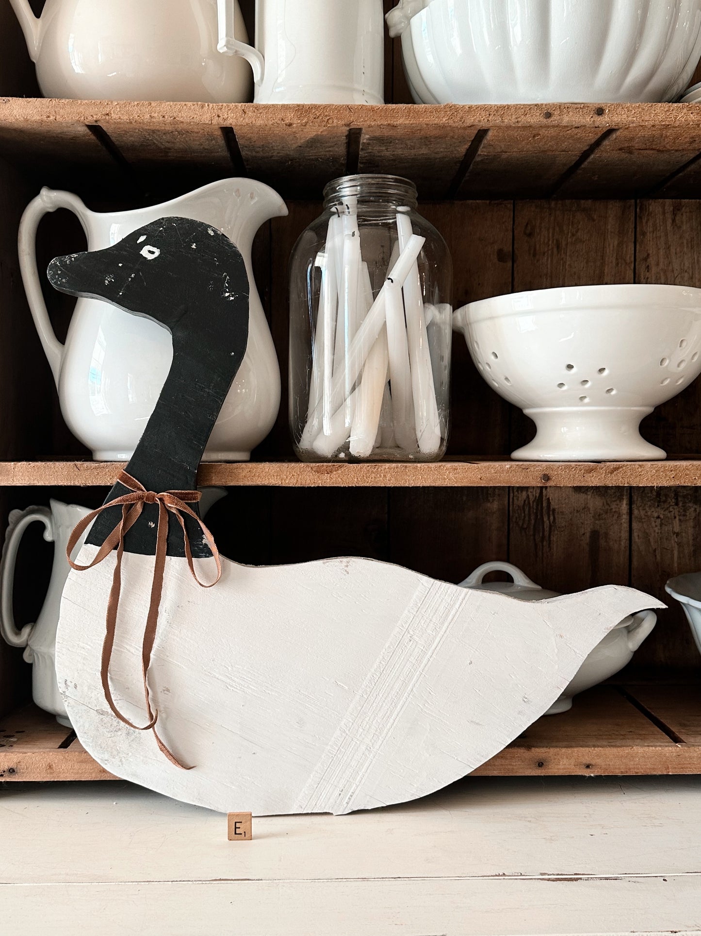 Vintage Wood Goose Decoy