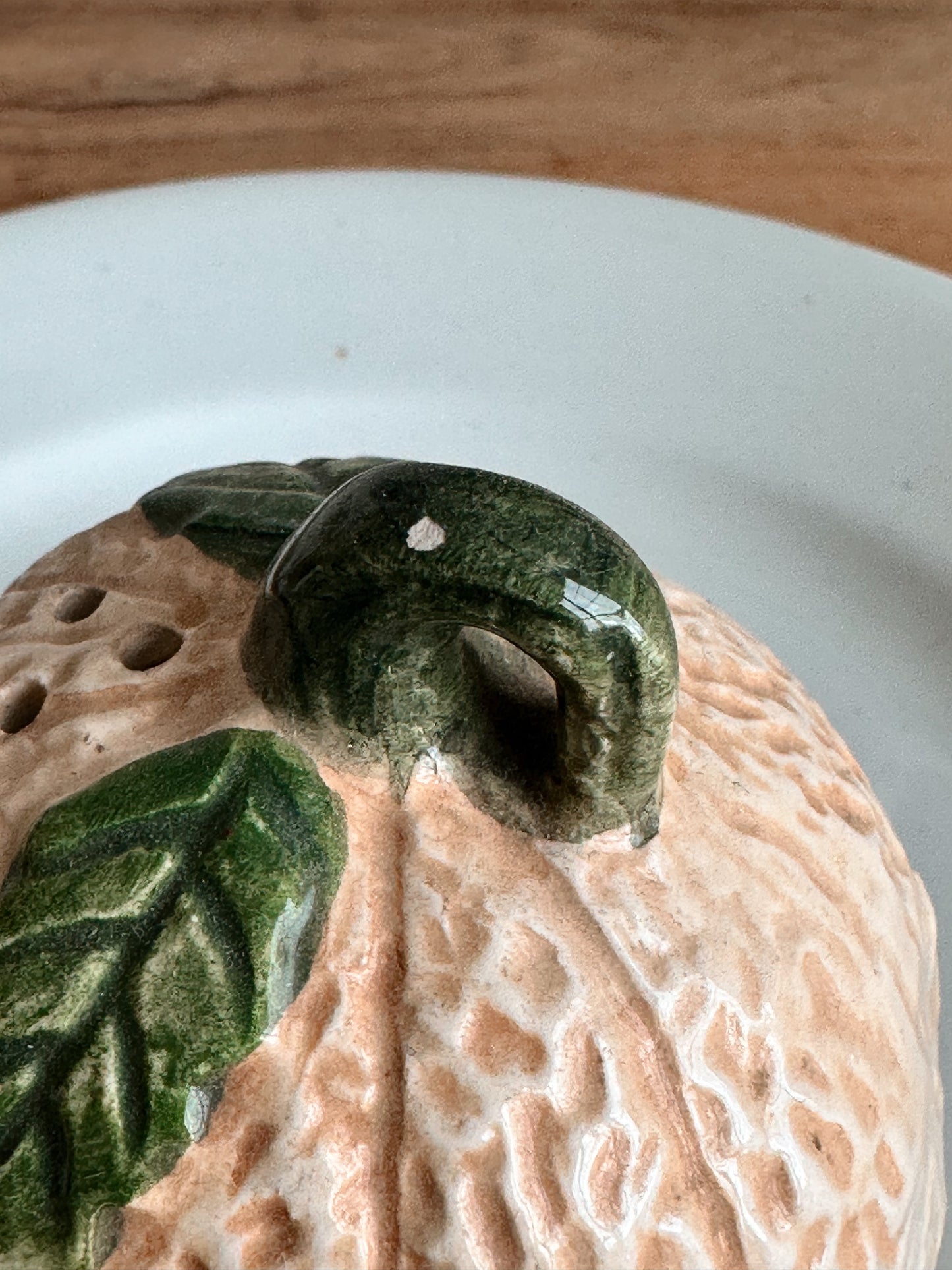 Vintage Cantaloupe Salt & Pepper Shaker Set