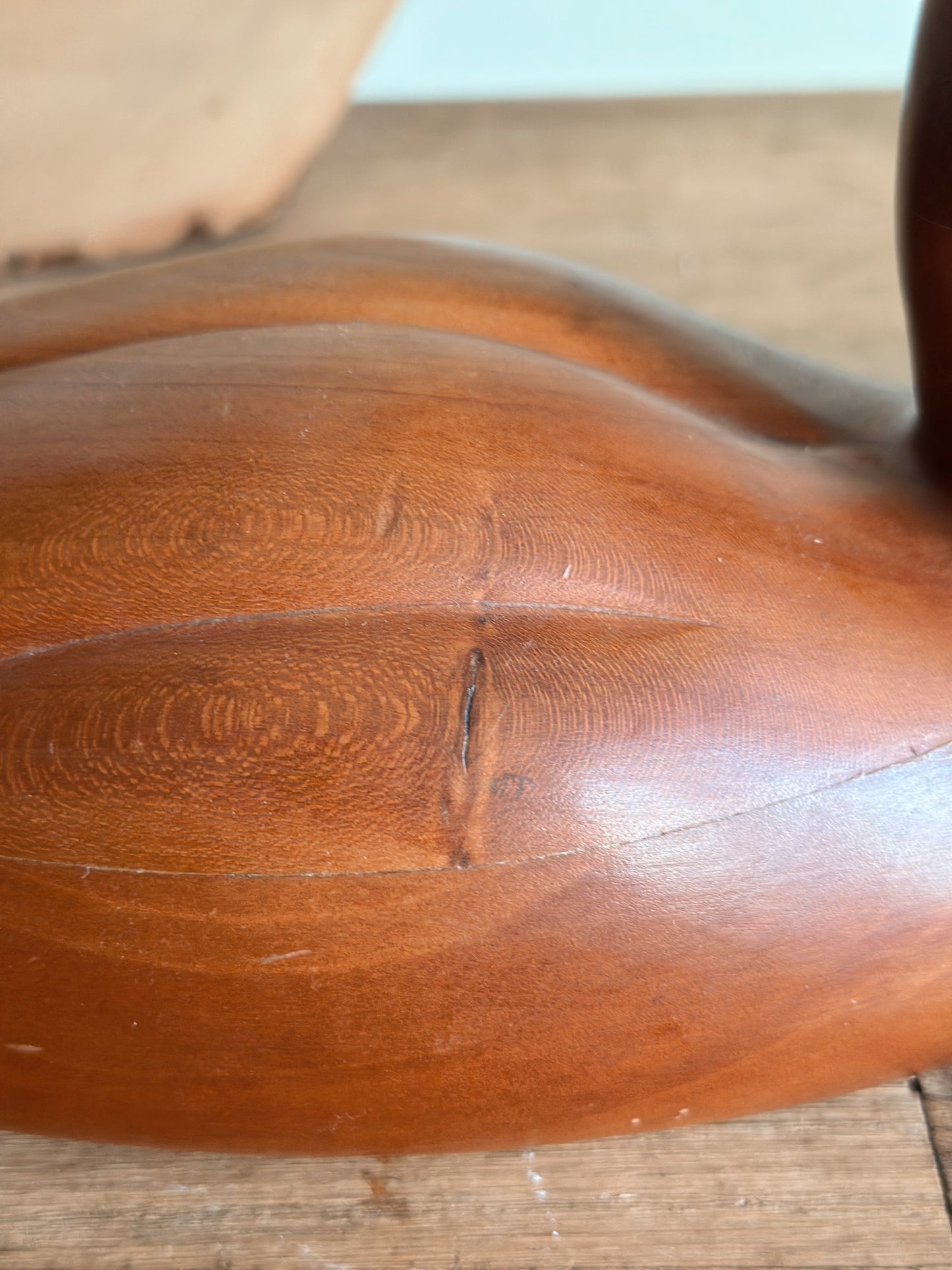 Vintage Carved Wood Duck