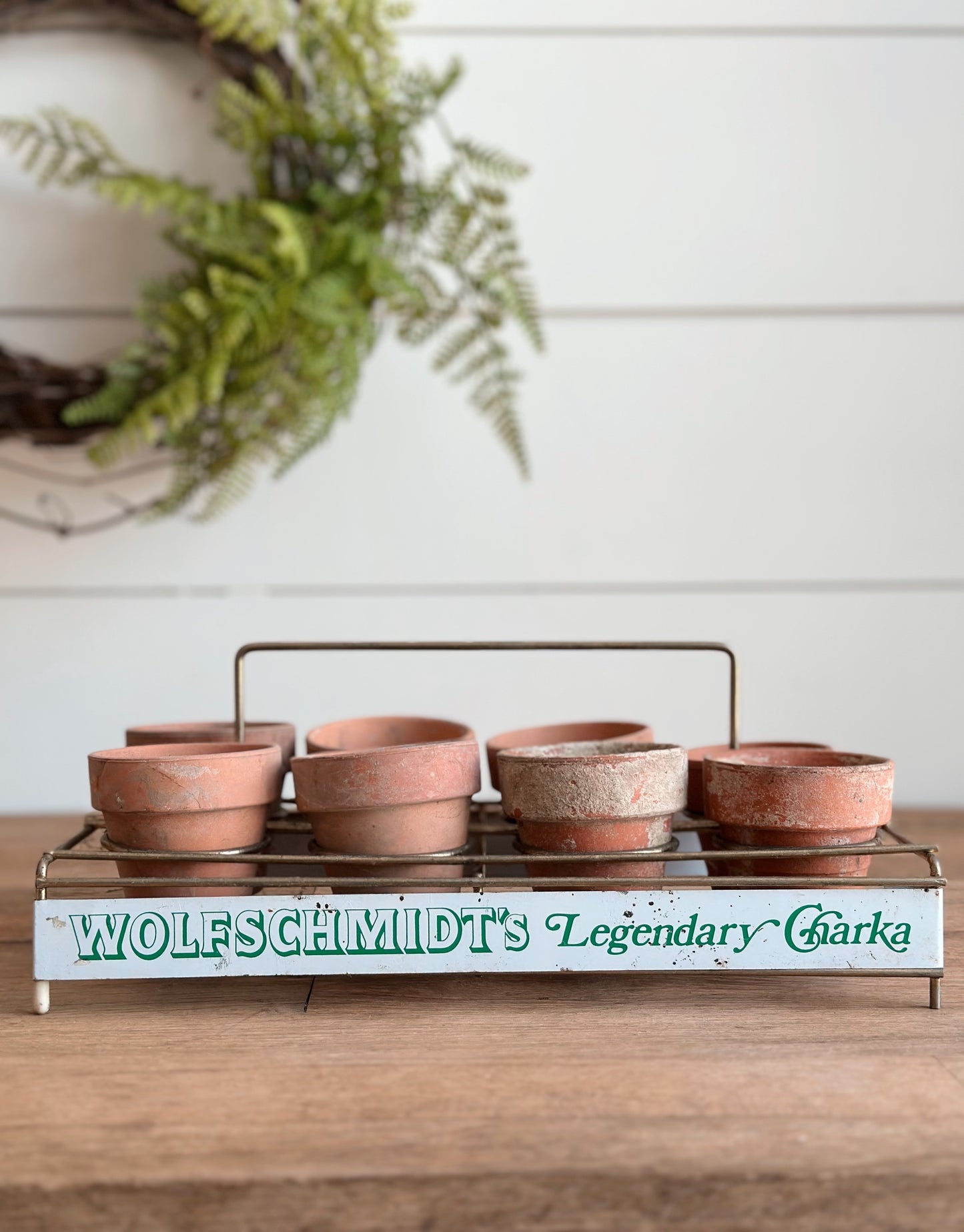 Vintage Wolfschmid’s Tray & Seedling Pots