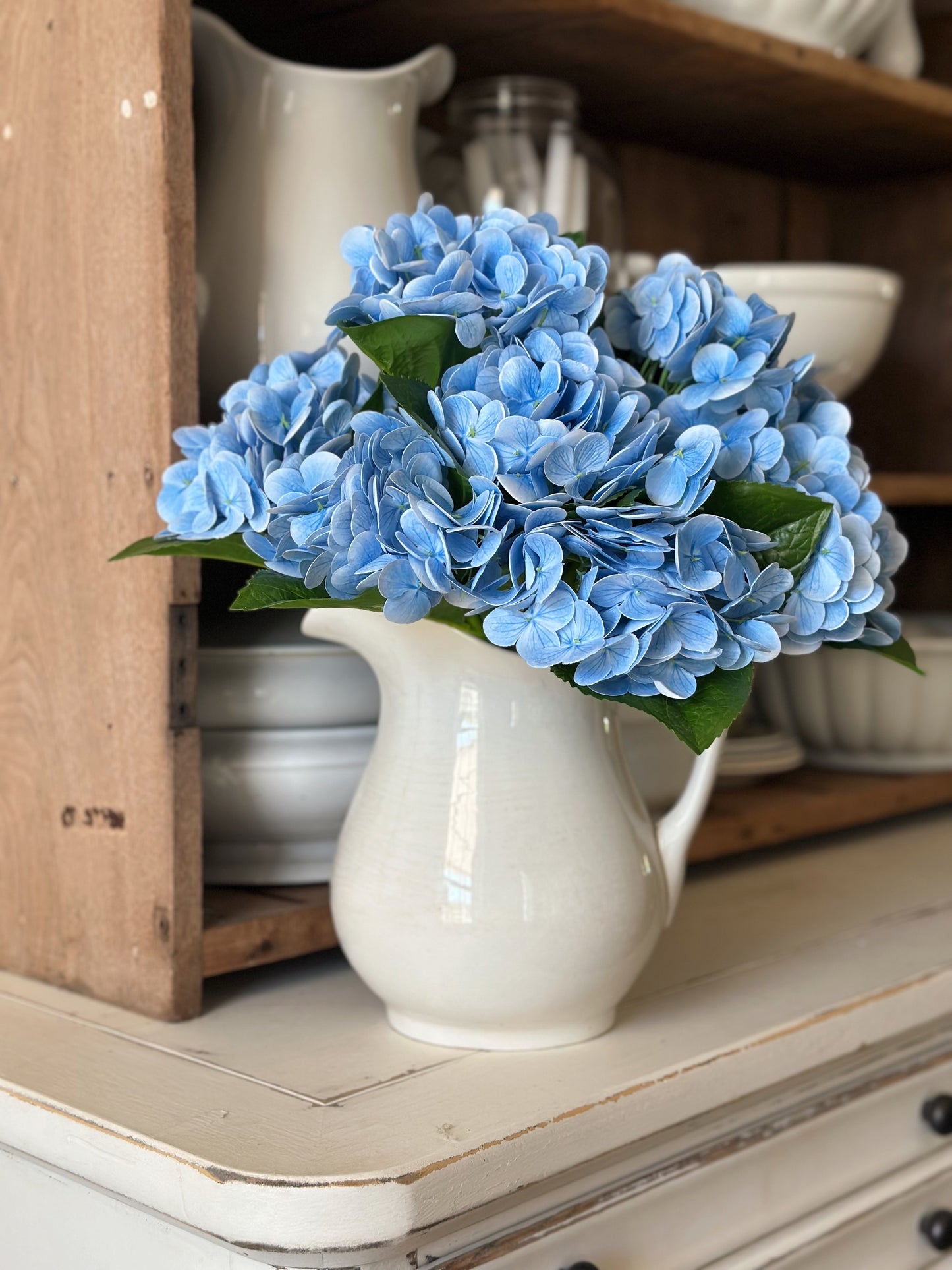 Real Touch Blue Hydrangea Bundle