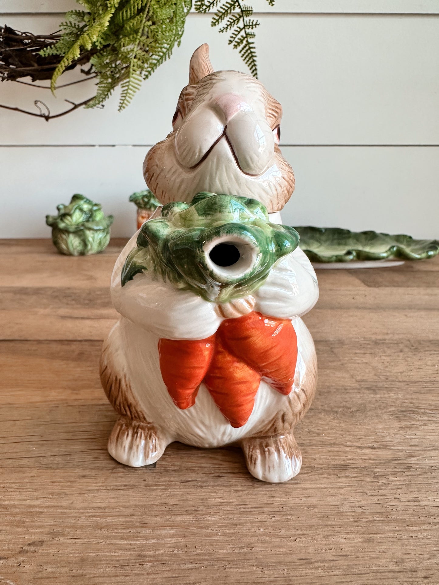 Vintage Garden Bunny Tea Set