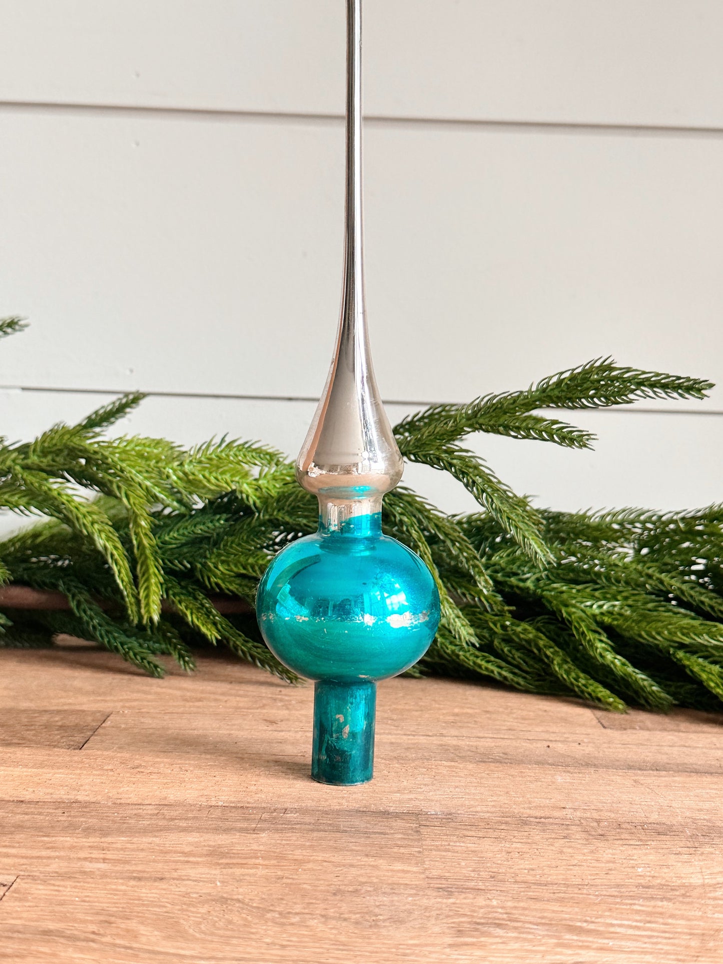Vintage Glass Tree Topper (West Germany)