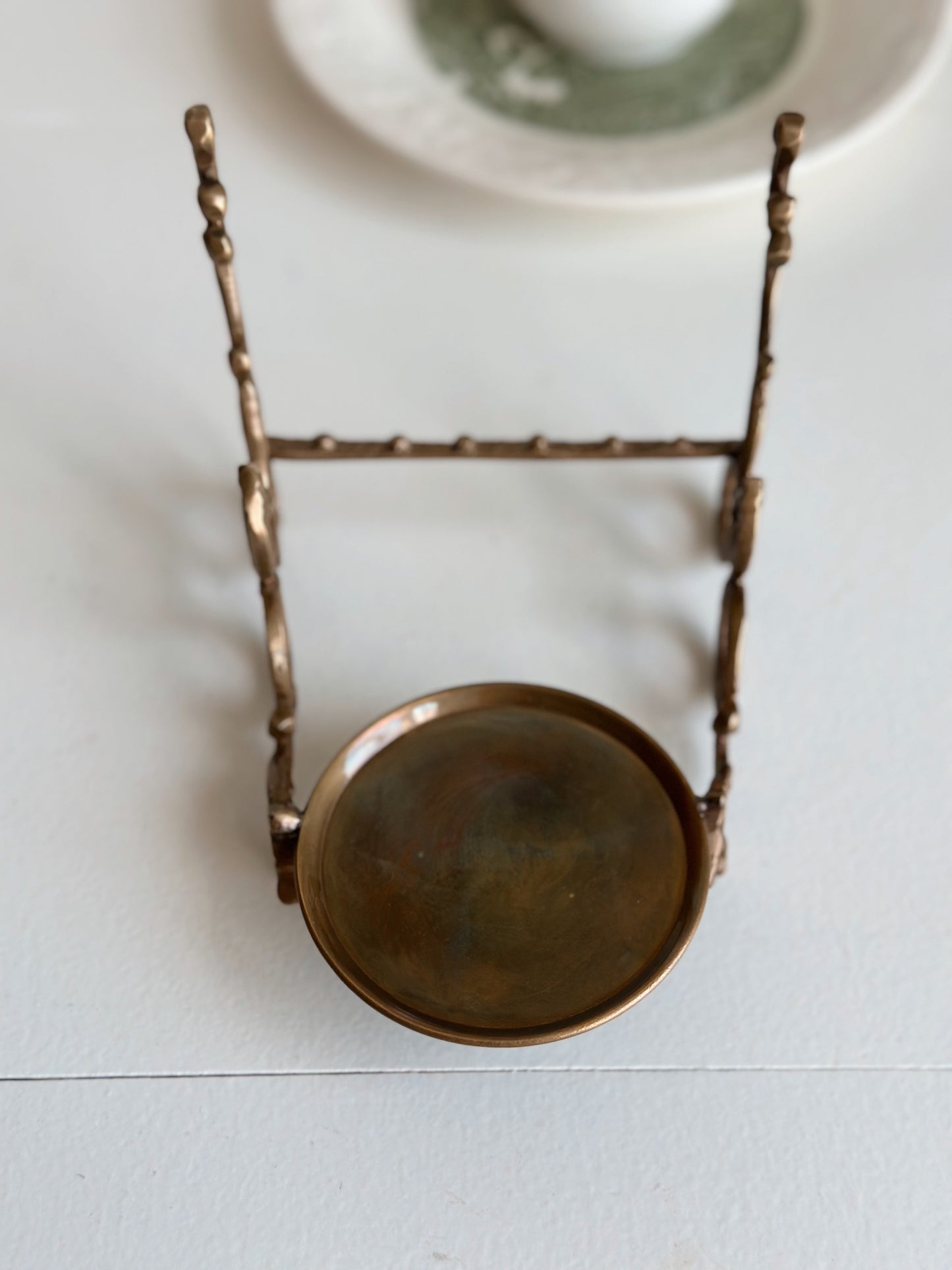Brass Cup & Saucer Stand
