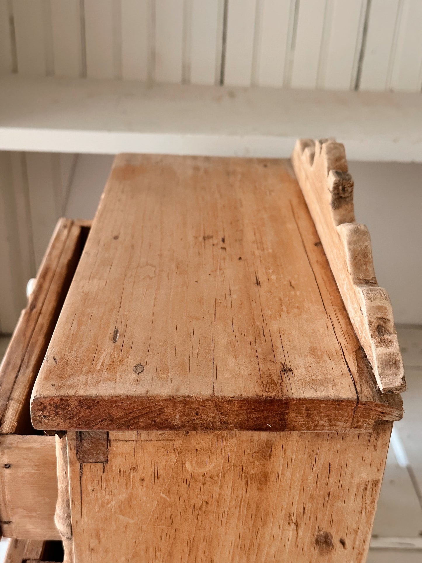Antique Tabletop Size Pine Dresser