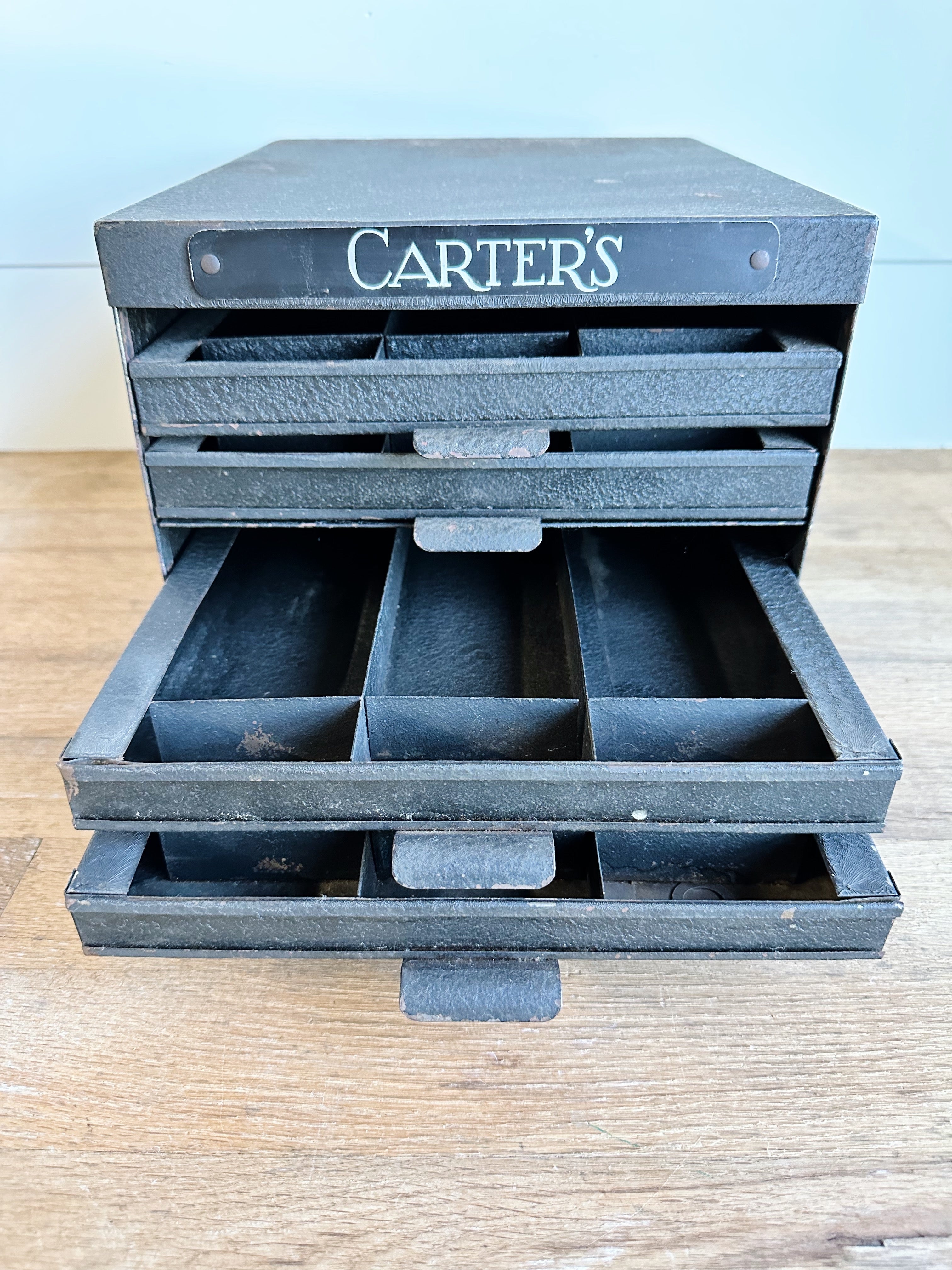 Vintage Carter’s Typewriter Ribbon Cabinet