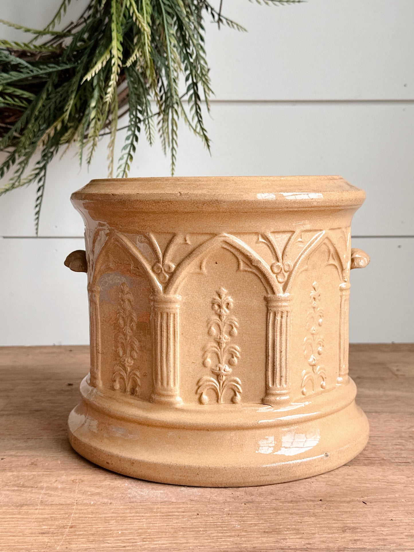 Antique Tobacco Jar, Planter