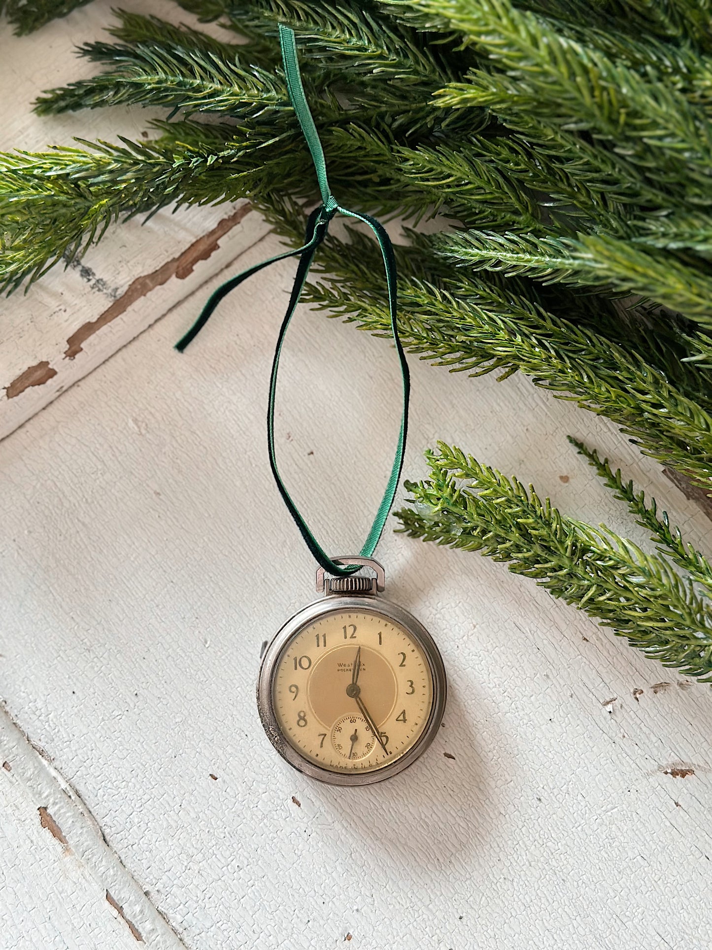 Vintage Pocket Watch Ornament