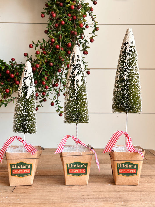 Antique Widlar’s Crispy Pix Bottle Brush Trees (Buy 1 & Save $5 on Up to 2 More)