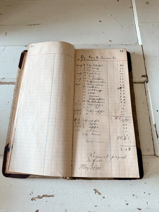 1907 Antique Ledger