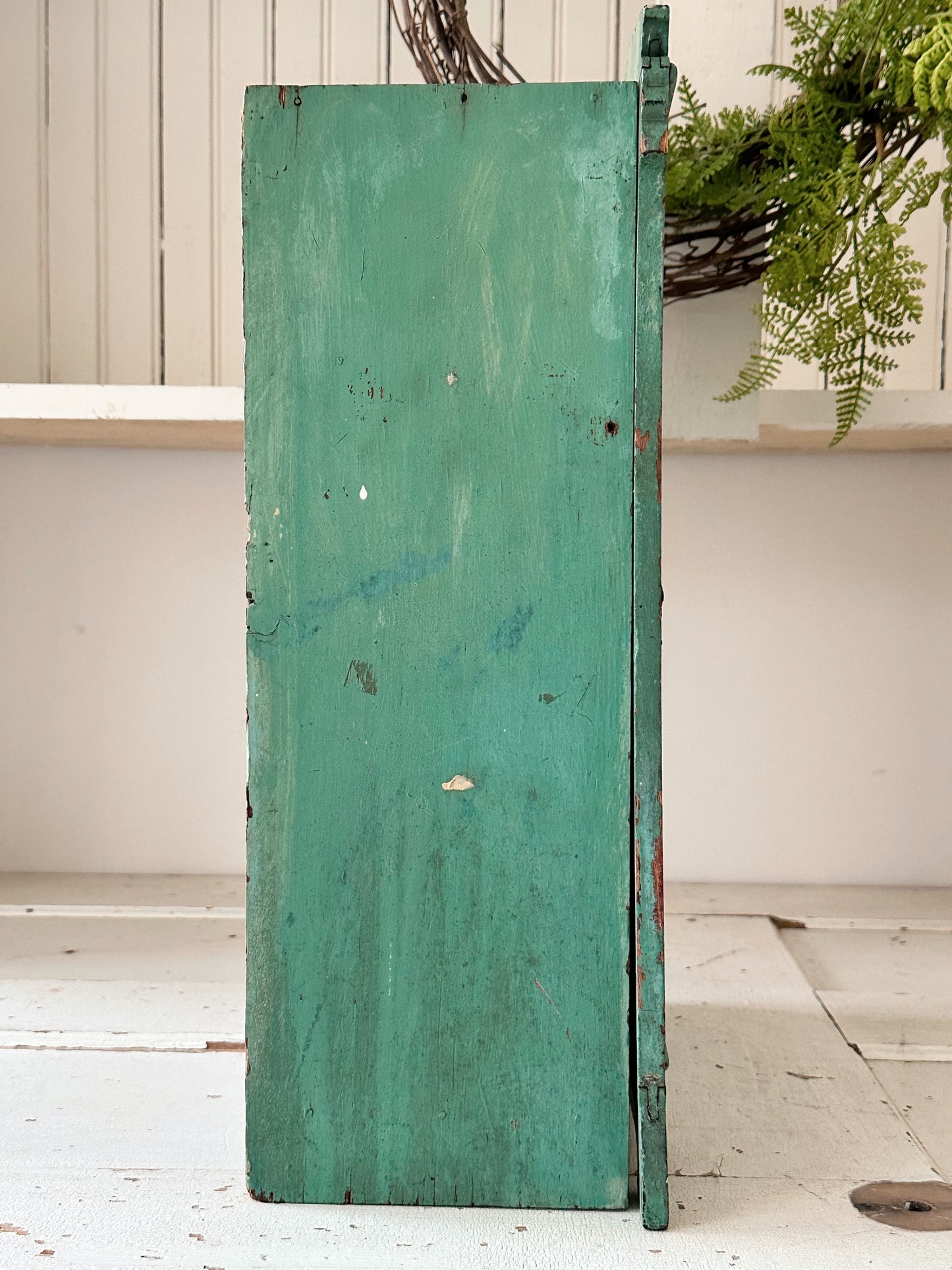 Vintage Wood Table Top Cabinet