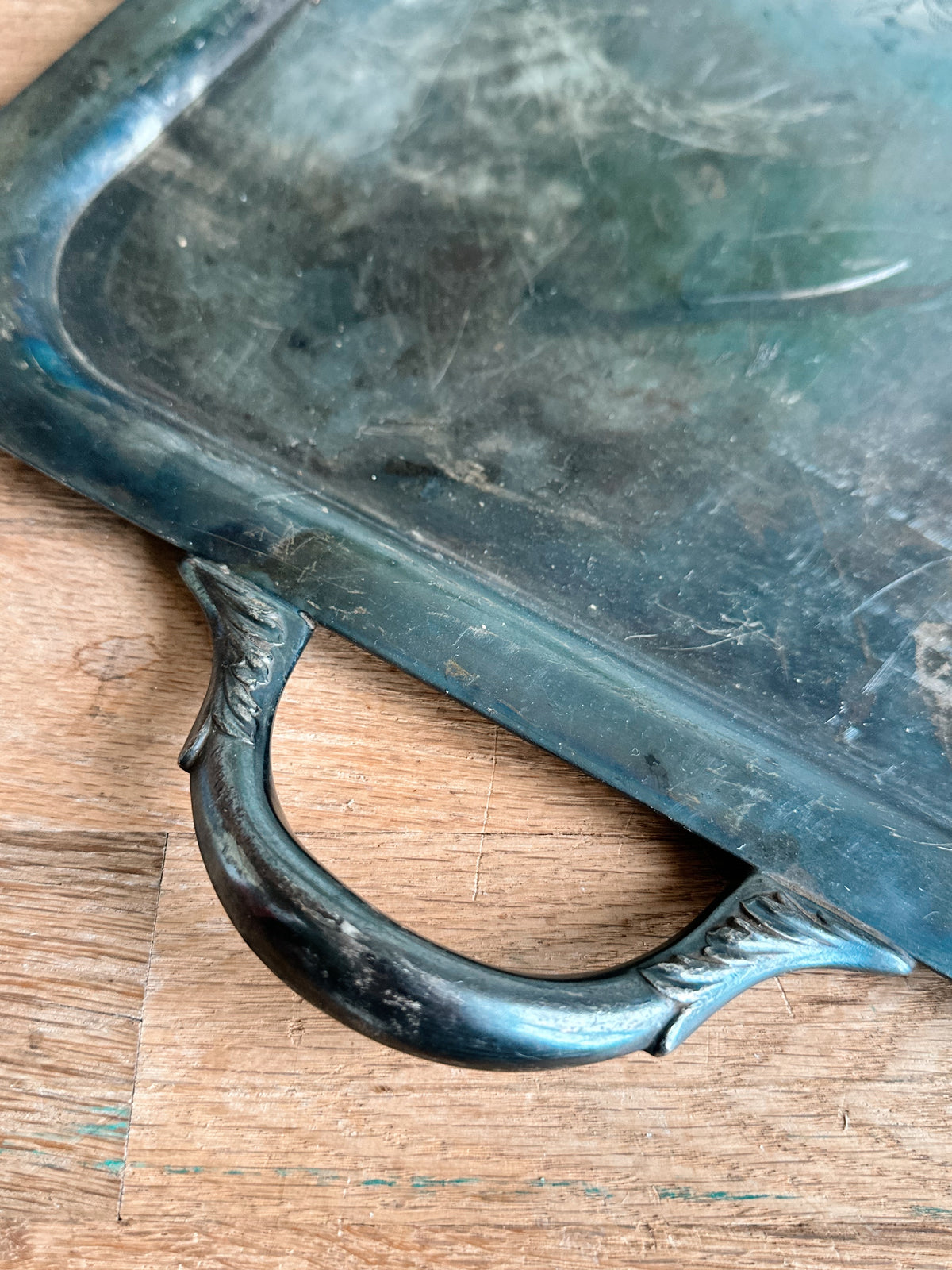 Vintage Soldered SilverUS Navy Serving Tray