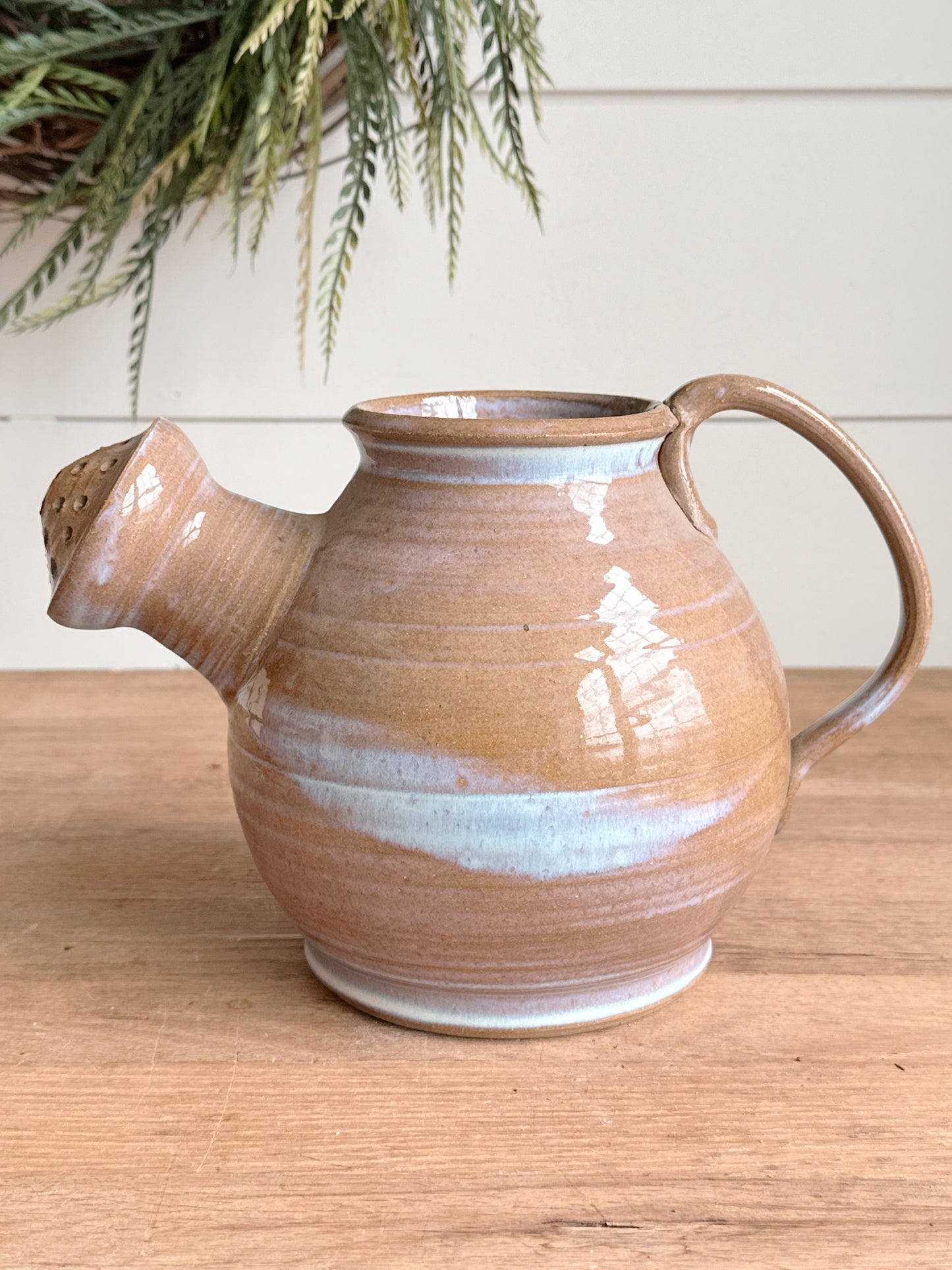Found Hand Thrown Watering Jug