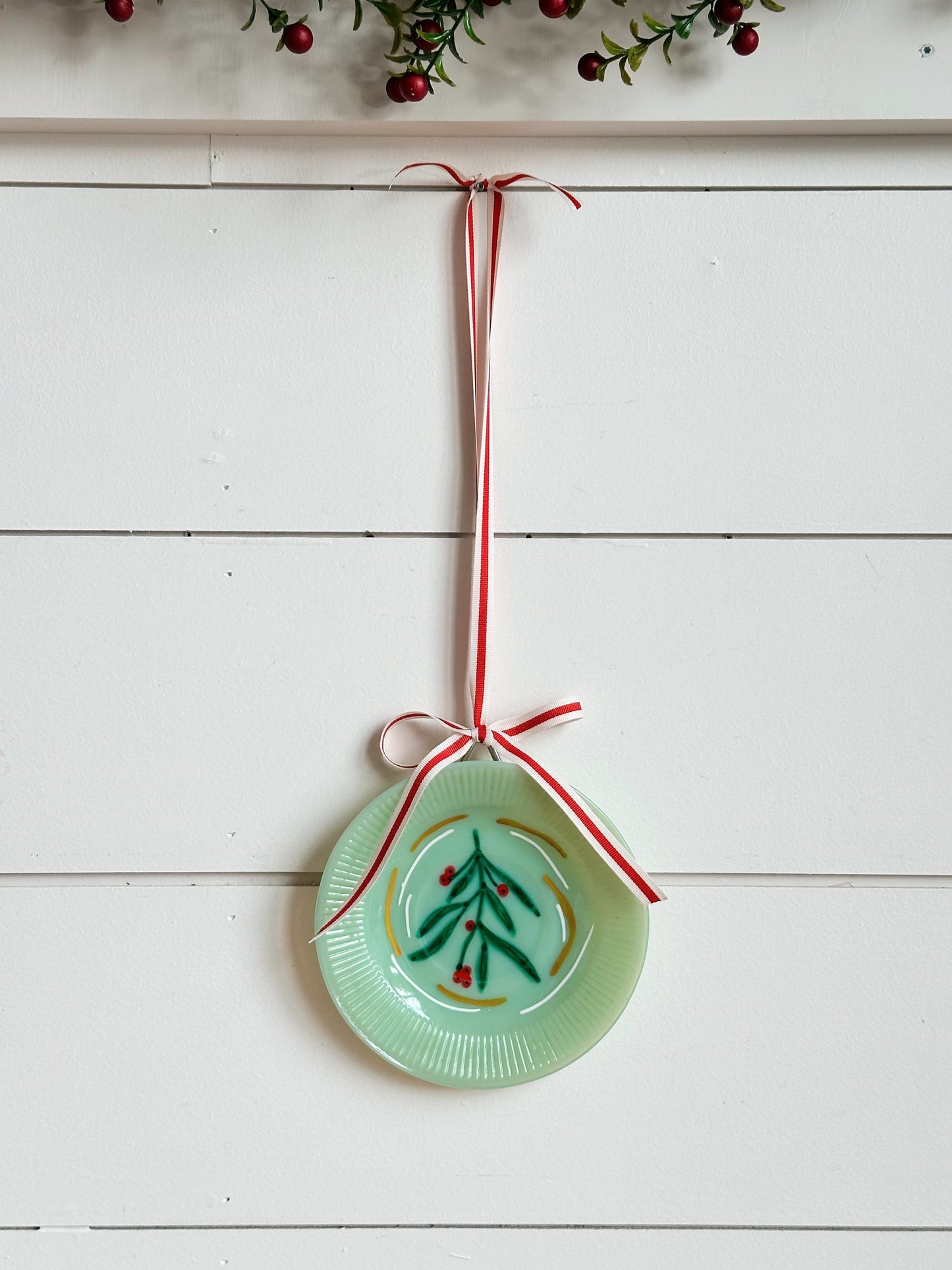 Hand Painted Vintage Jadeite