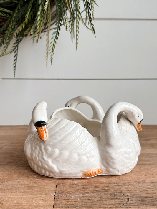 Vintage Swan Planter (Japan)