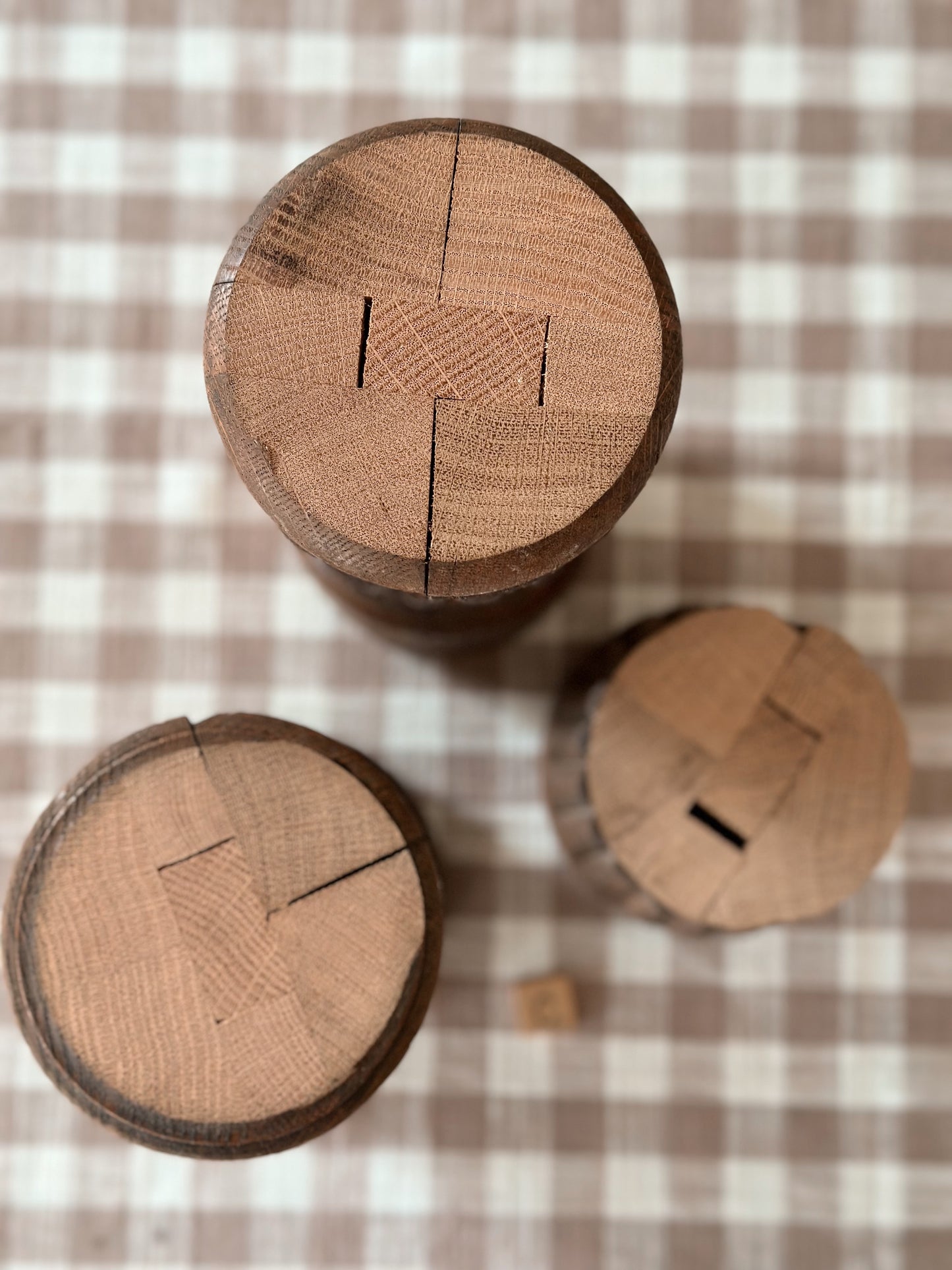 Chunky Wood Candle Holders