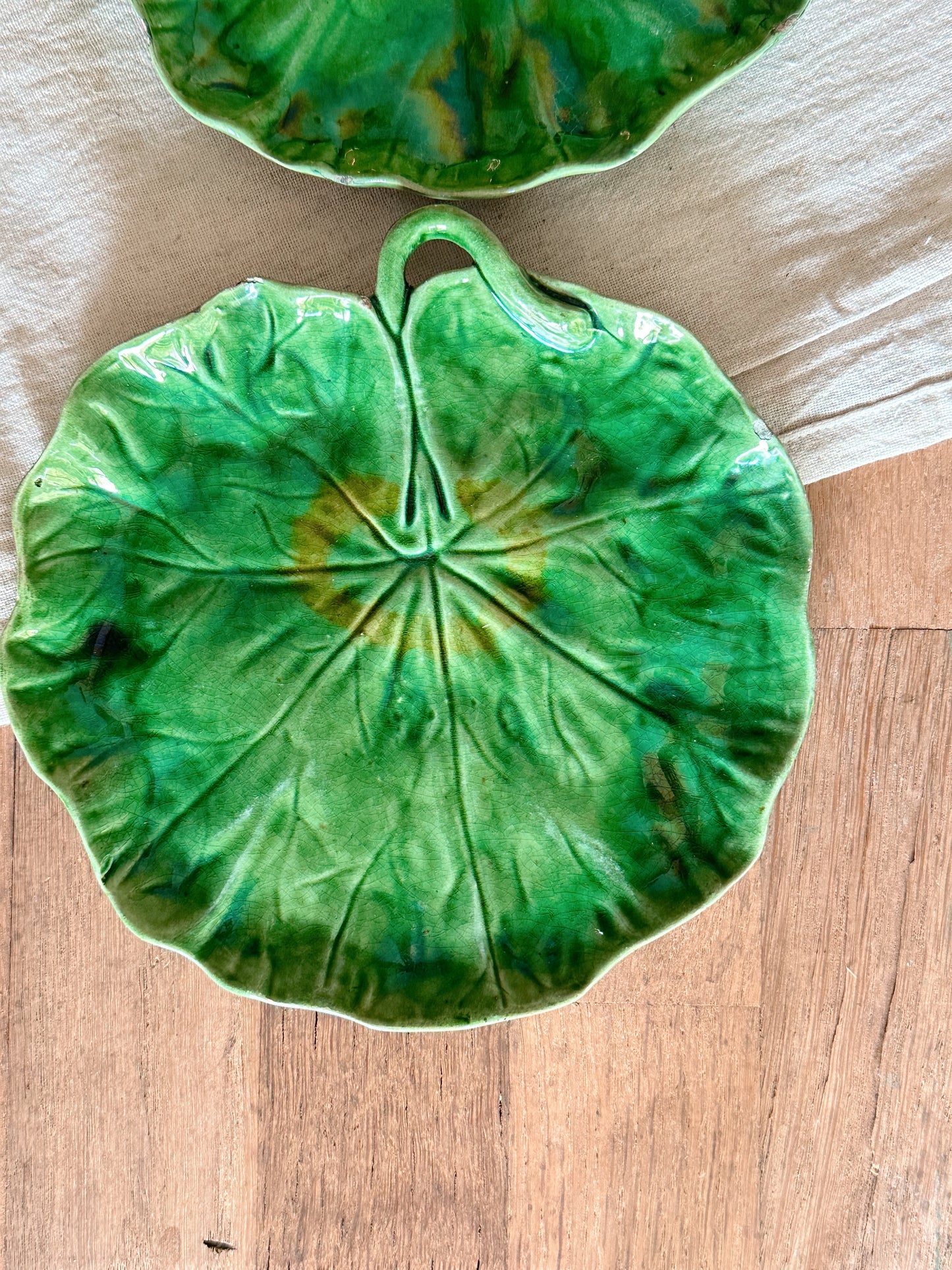 Vintage Lilypad Plates, Portugal