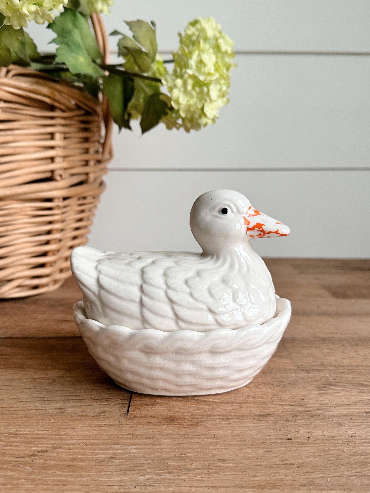 Hand Poured Lemon Blueberry Bread in a Vintage Duck Canister