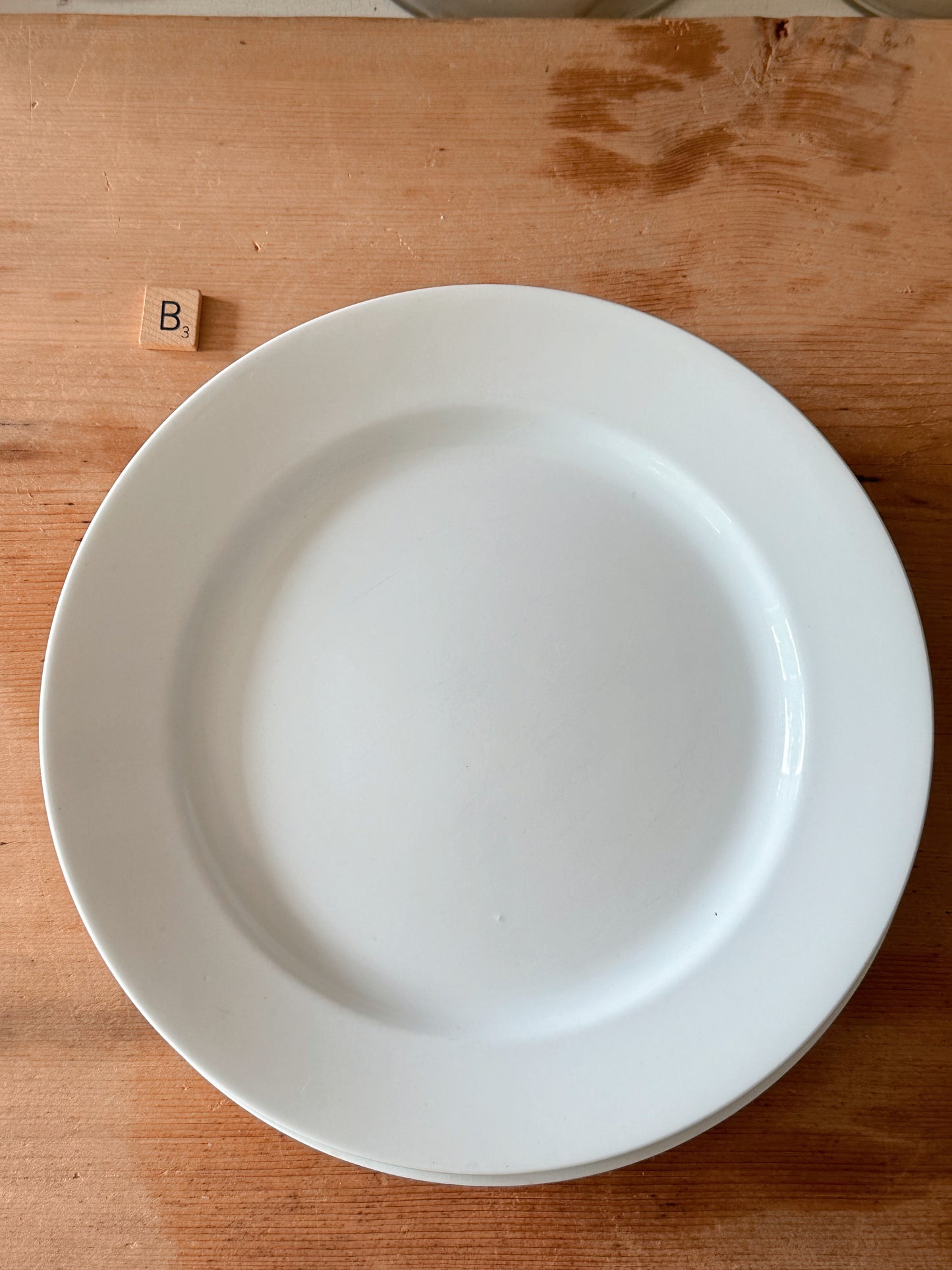 Stack of Four Antique Ironstone DinnerPlates