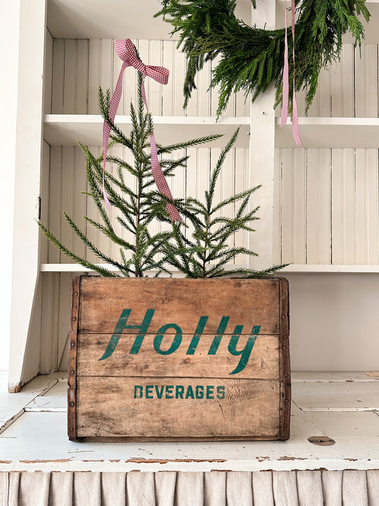 Vintage Holly Crate