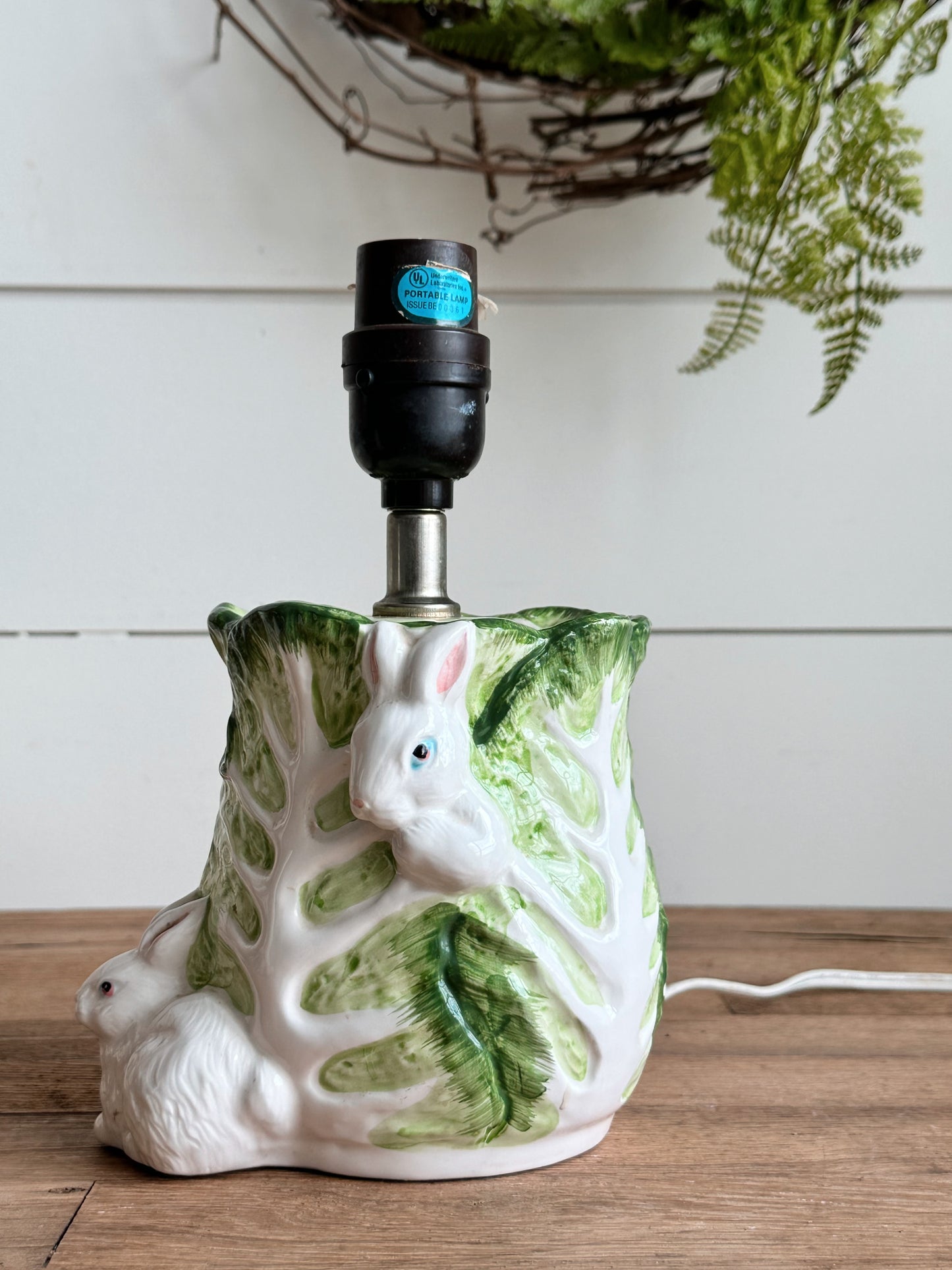 Vintage Bunny Lamp