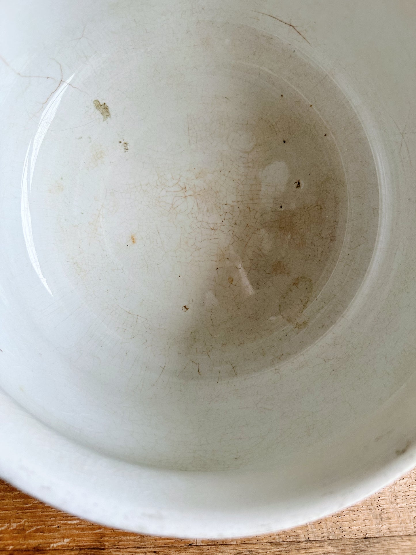 Antique Ironstone Chamber Pot