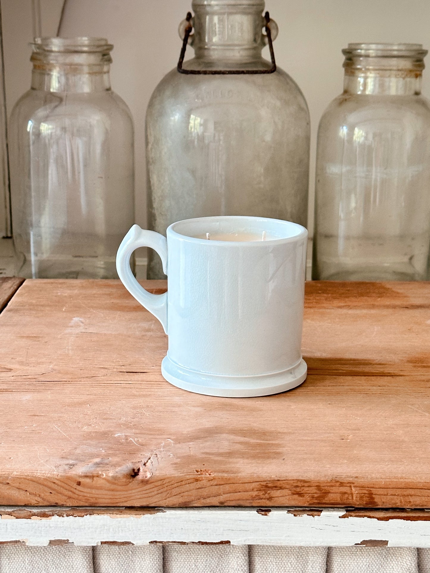 Pumpkin Chai Candle in an Antique Ironstone Mug