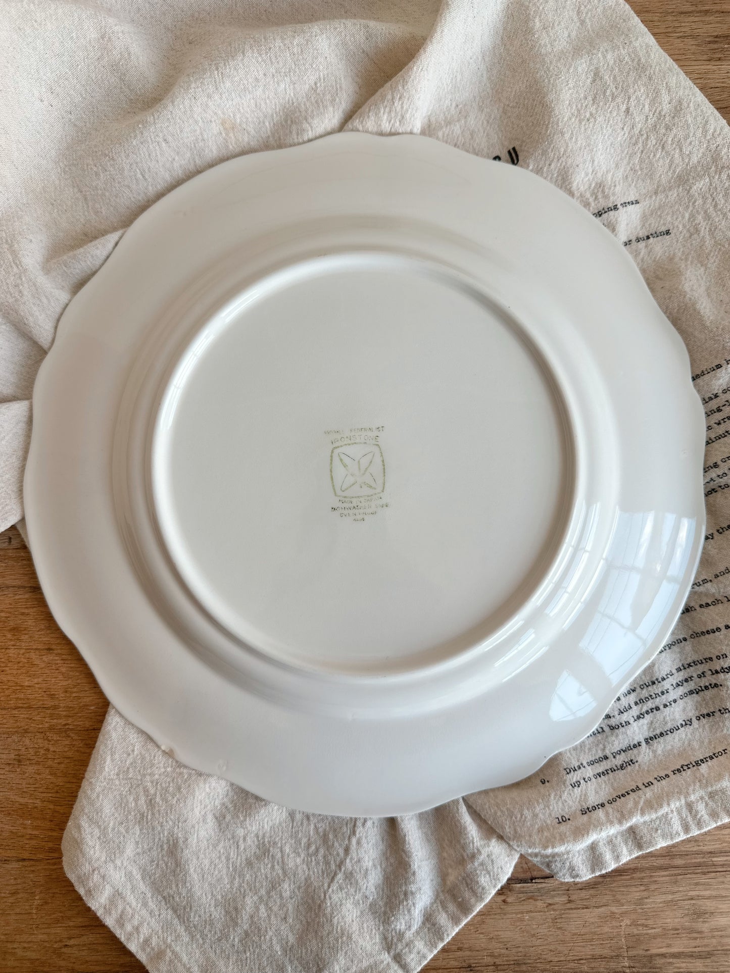 Pair of Vintage Blue & White Transferware Plates