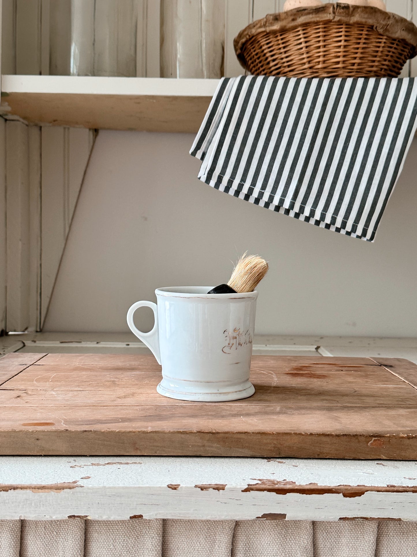 Vintage Shave Mug & Brush