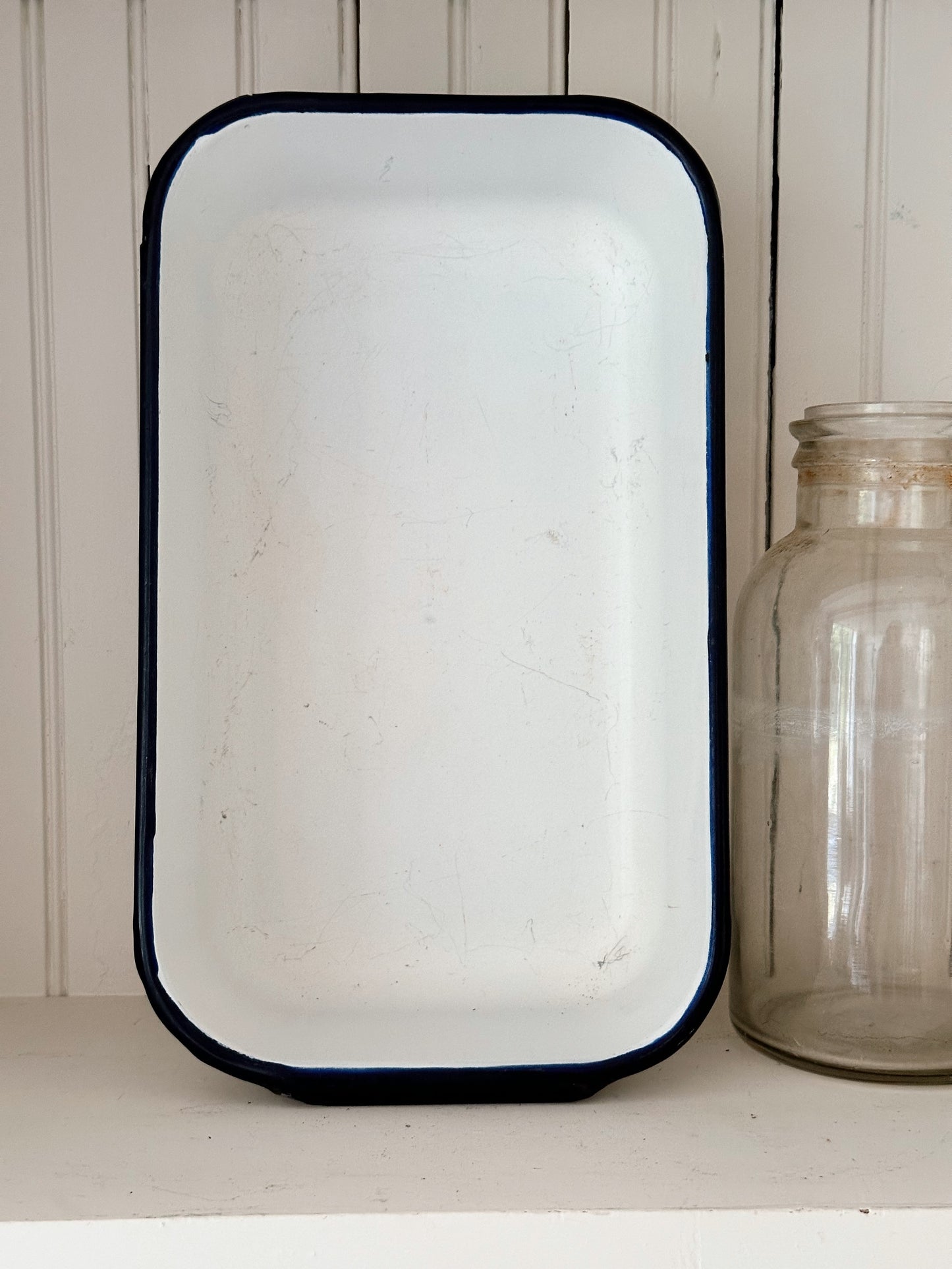 Vintage Enamelware Vegetable Bin