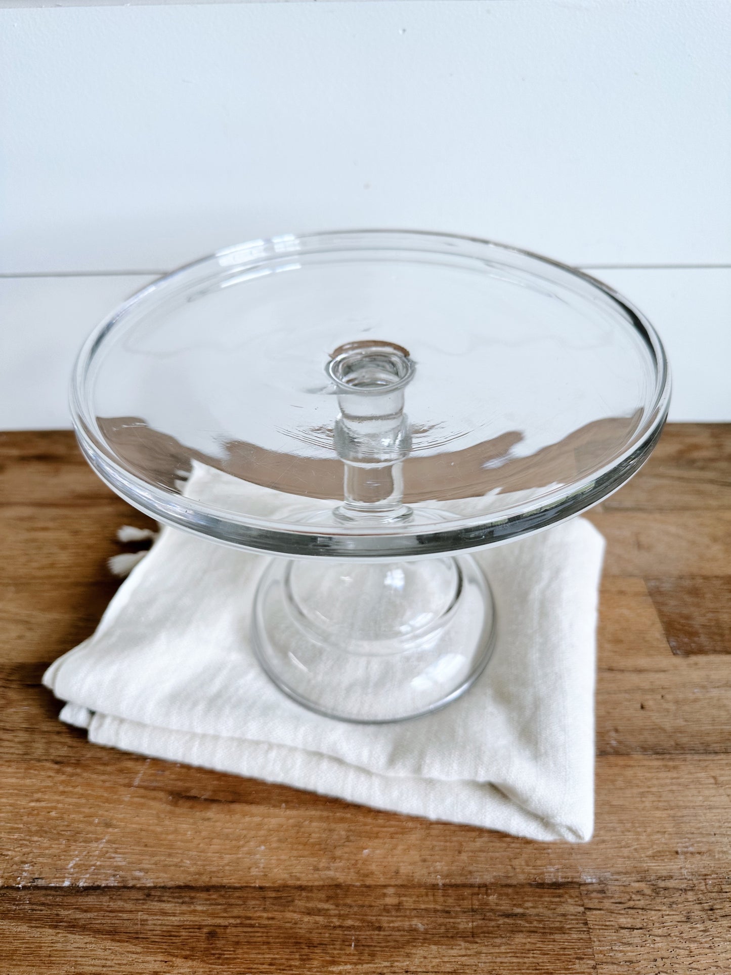 Antique 1920s Glass Cake Stand