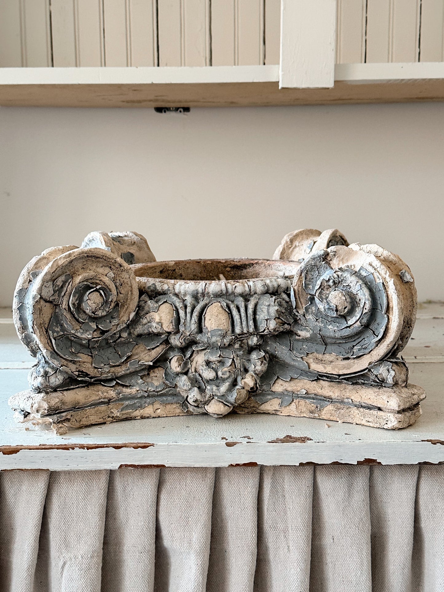 Beautiful Antique Plaster Capital