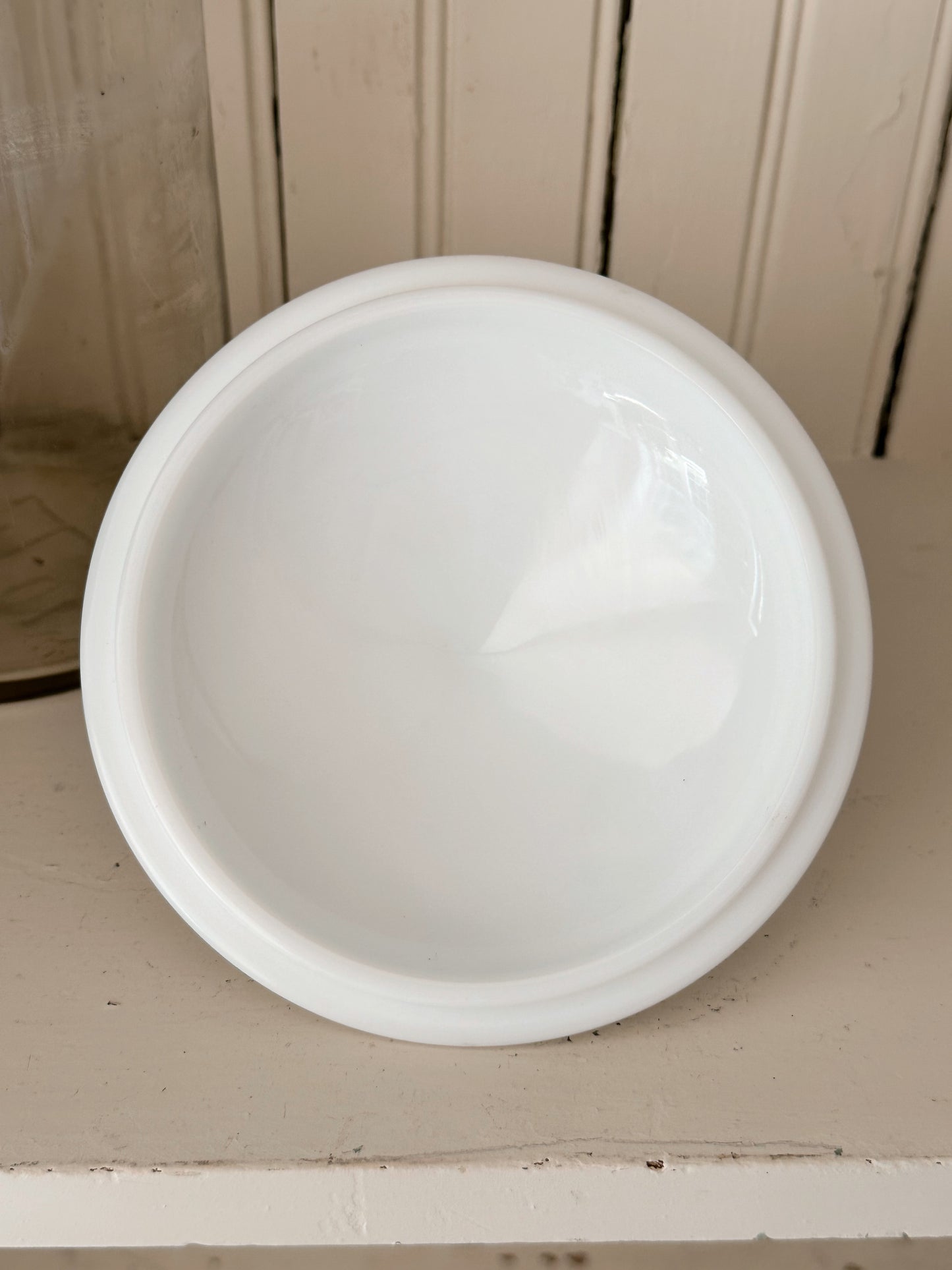 Vintage Milkglass Squirrel Dish