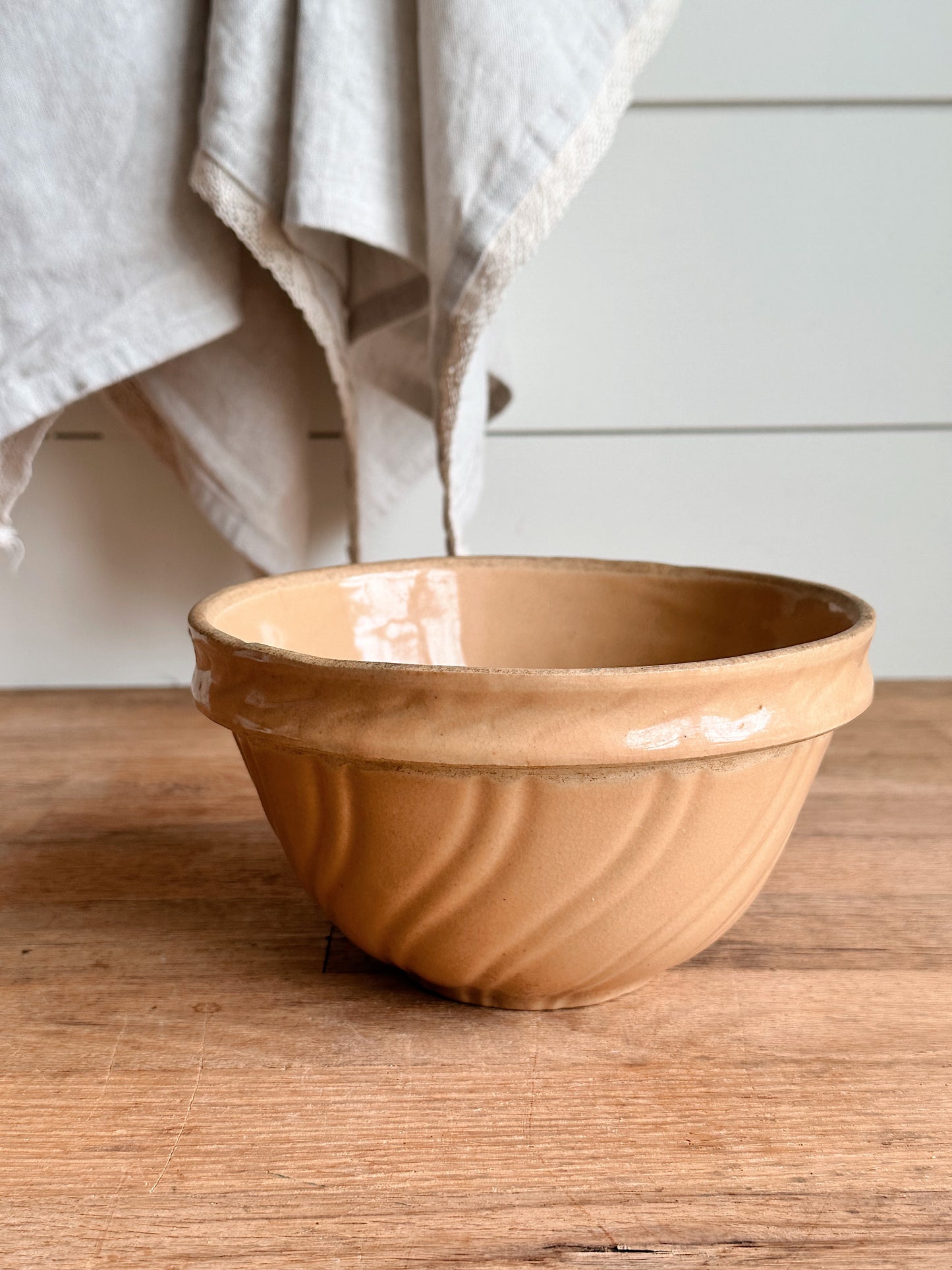 Vintage Advertising Stoneware Bowl