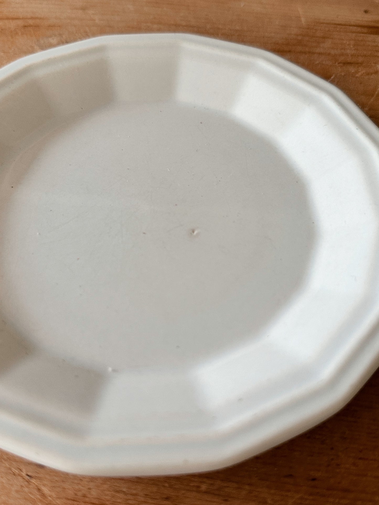 Stack of Five Ironstone Dessert Plates