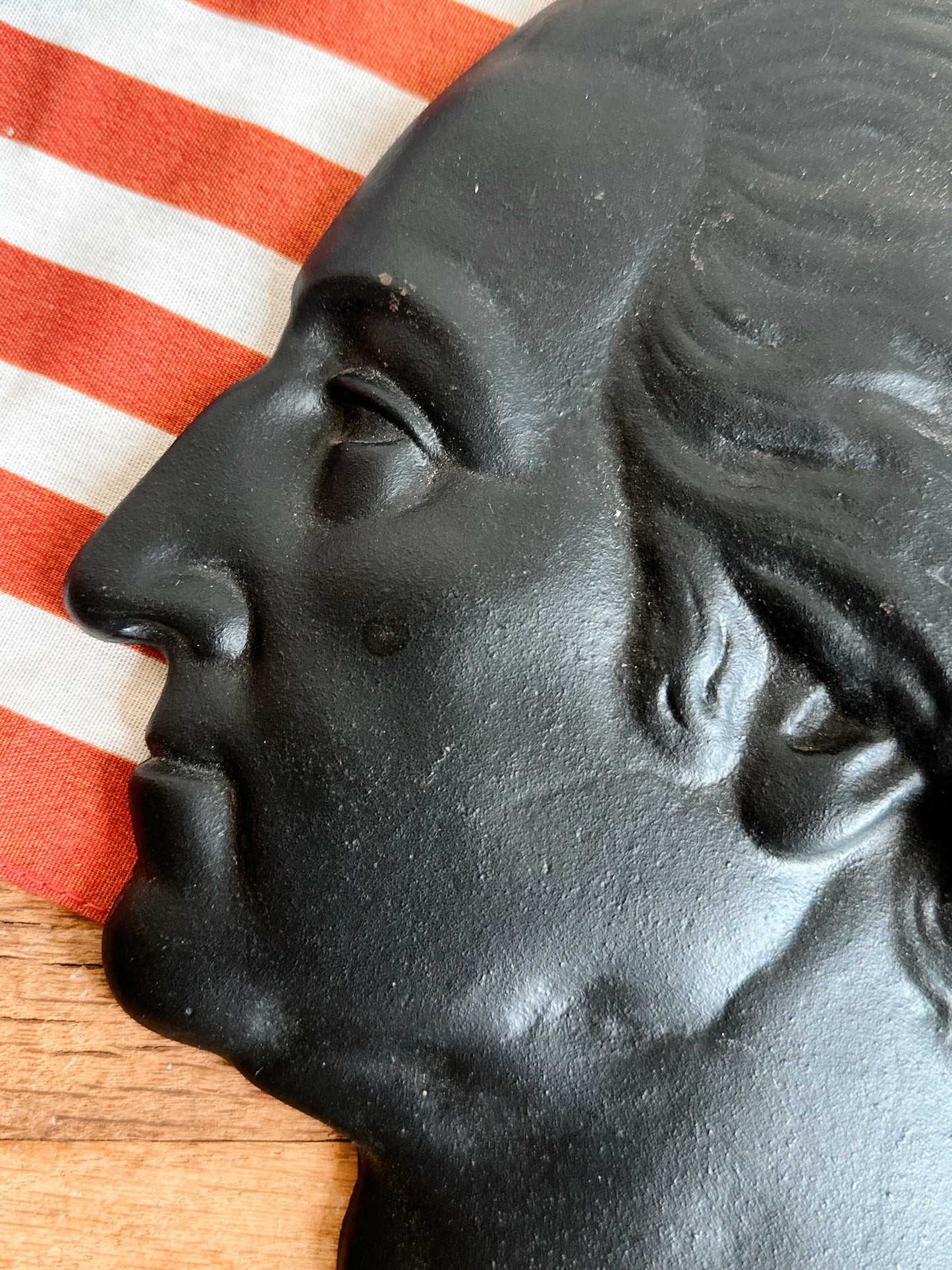 Vintage George Washington Iron Relief Profile