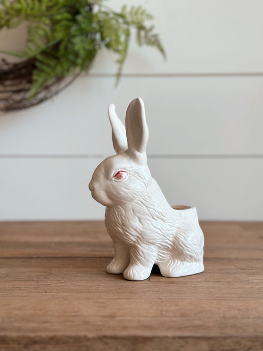 Vintage Sitting Bunny Planter