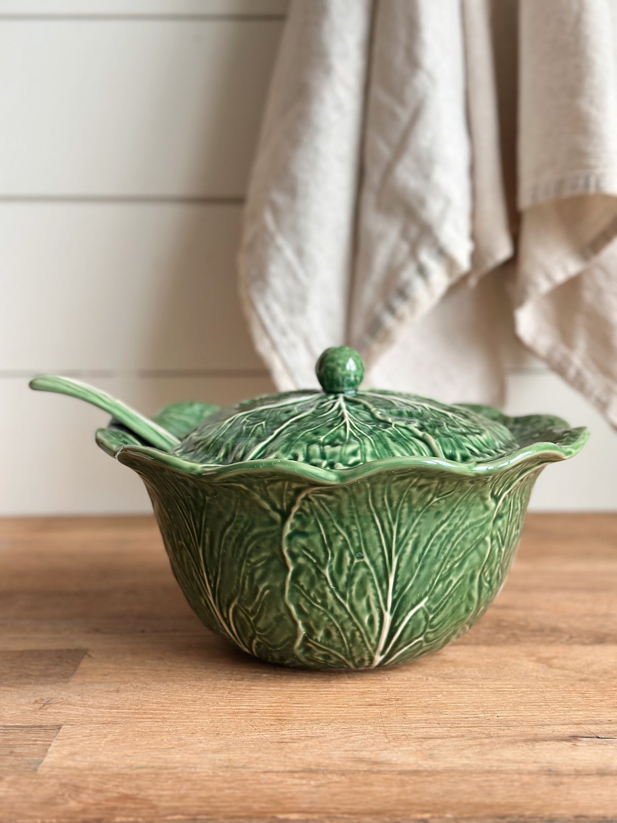 Cabbage Ware Tureen & Ladle