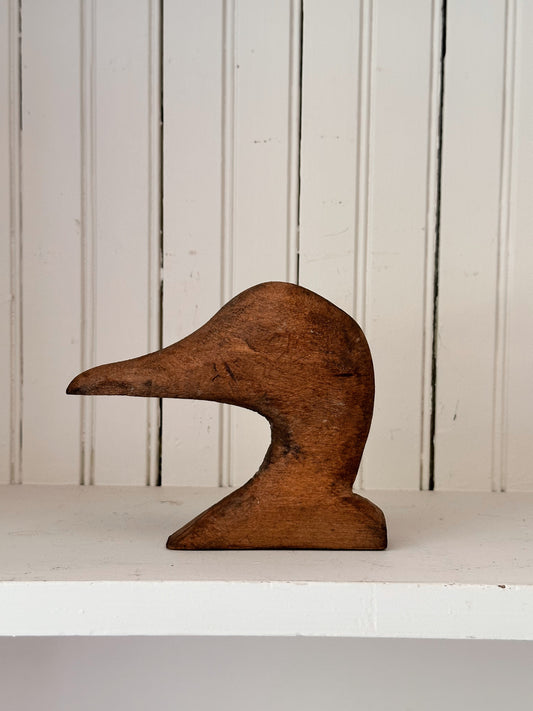 Vintage Wood Duck Decoy Head