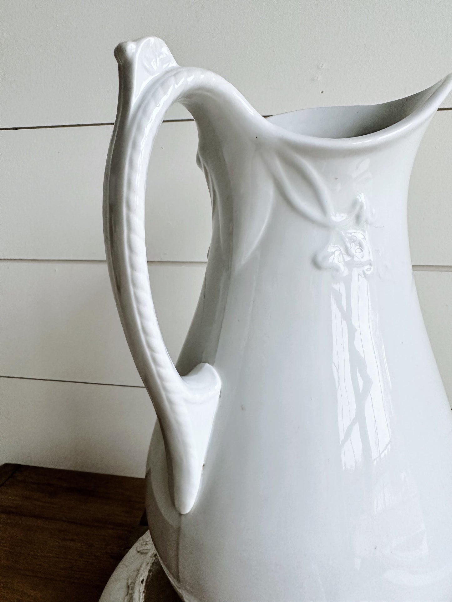 Antique T & R Boote Ironstone Pitcher