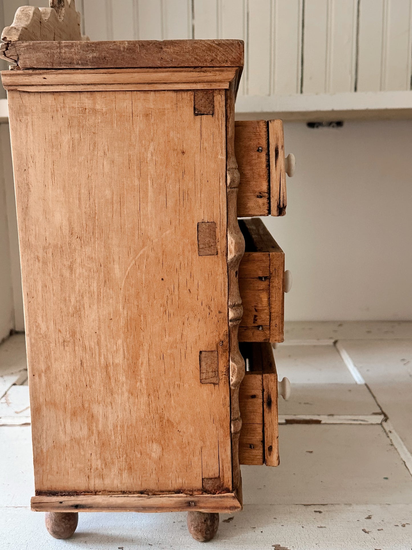 Antique Tabletop Size Pine Dresser